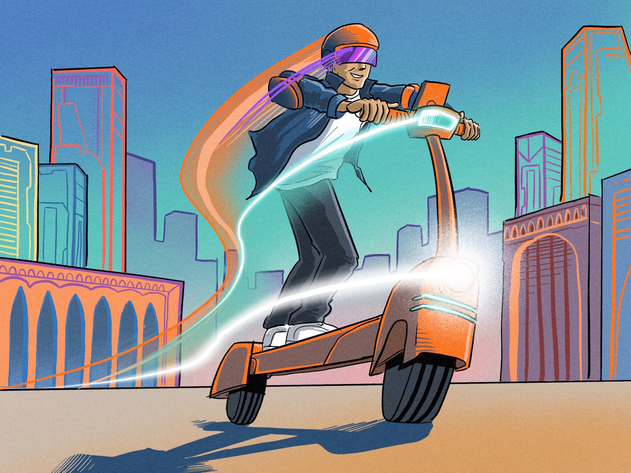 Less wheels more efficient