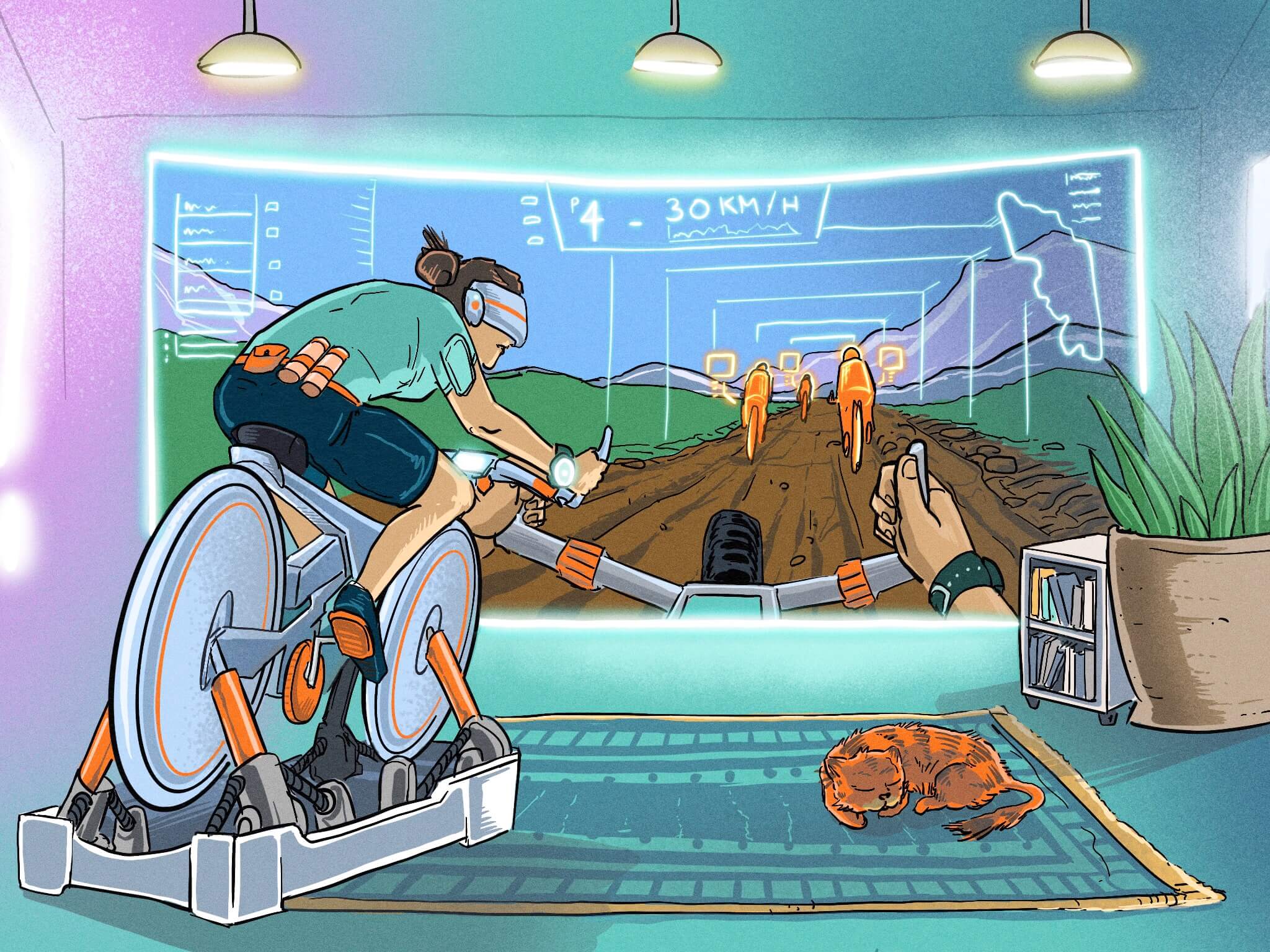 Training in the living room (2)