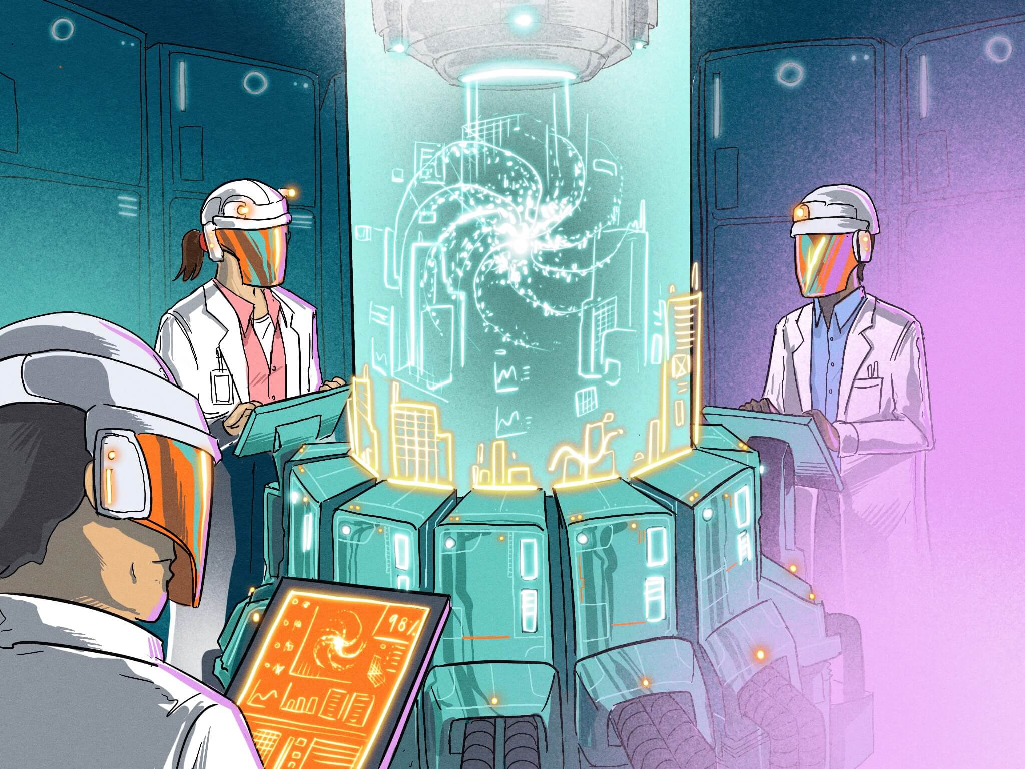 Scientist simulating software Ansys Inc NASDAQ ANSS v2 (1)