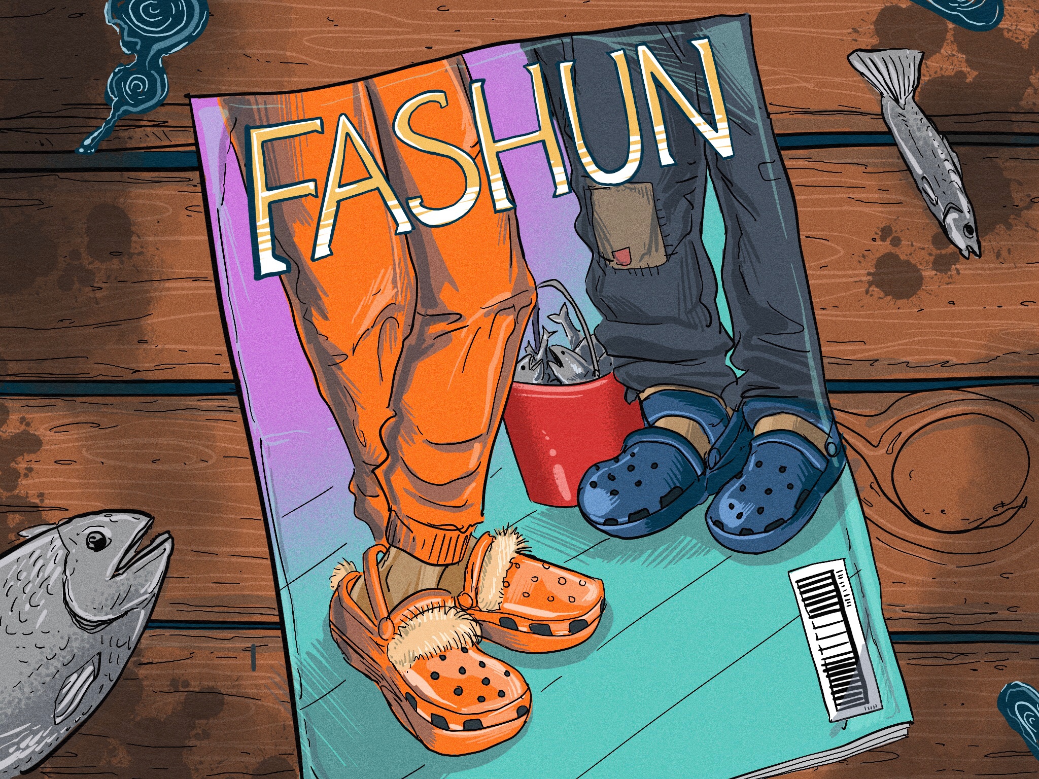 pair of fashion Crocs Inc (NASDAQ CROX)