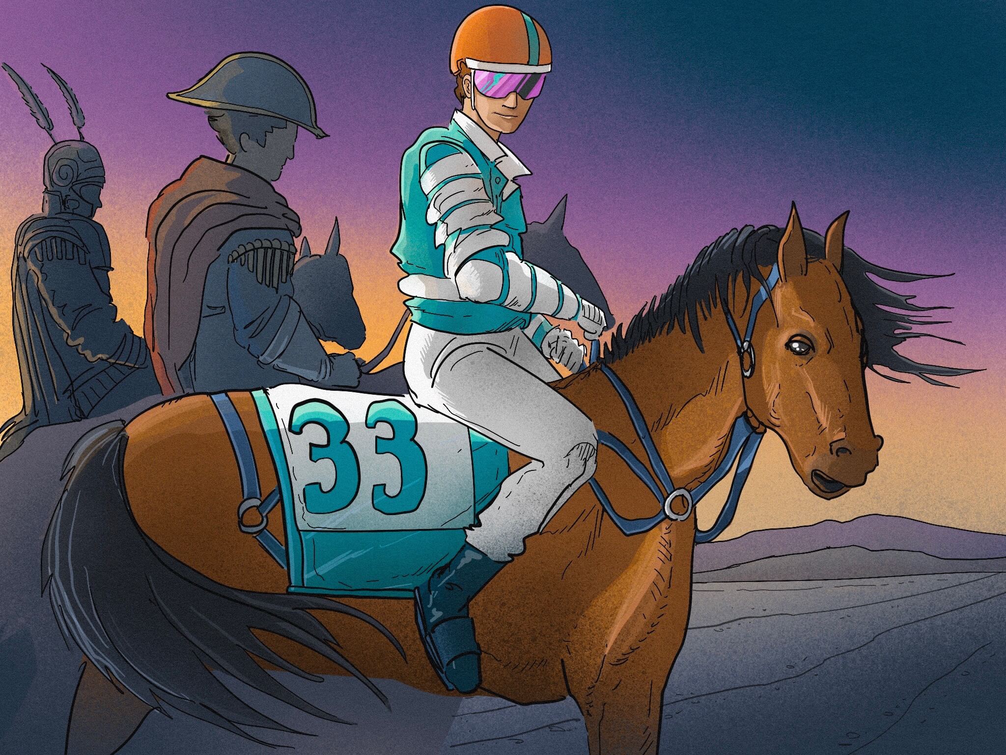 The evolution of horse riding - jockey horse rider - churchhill down nasdaq chdn 2 (1)