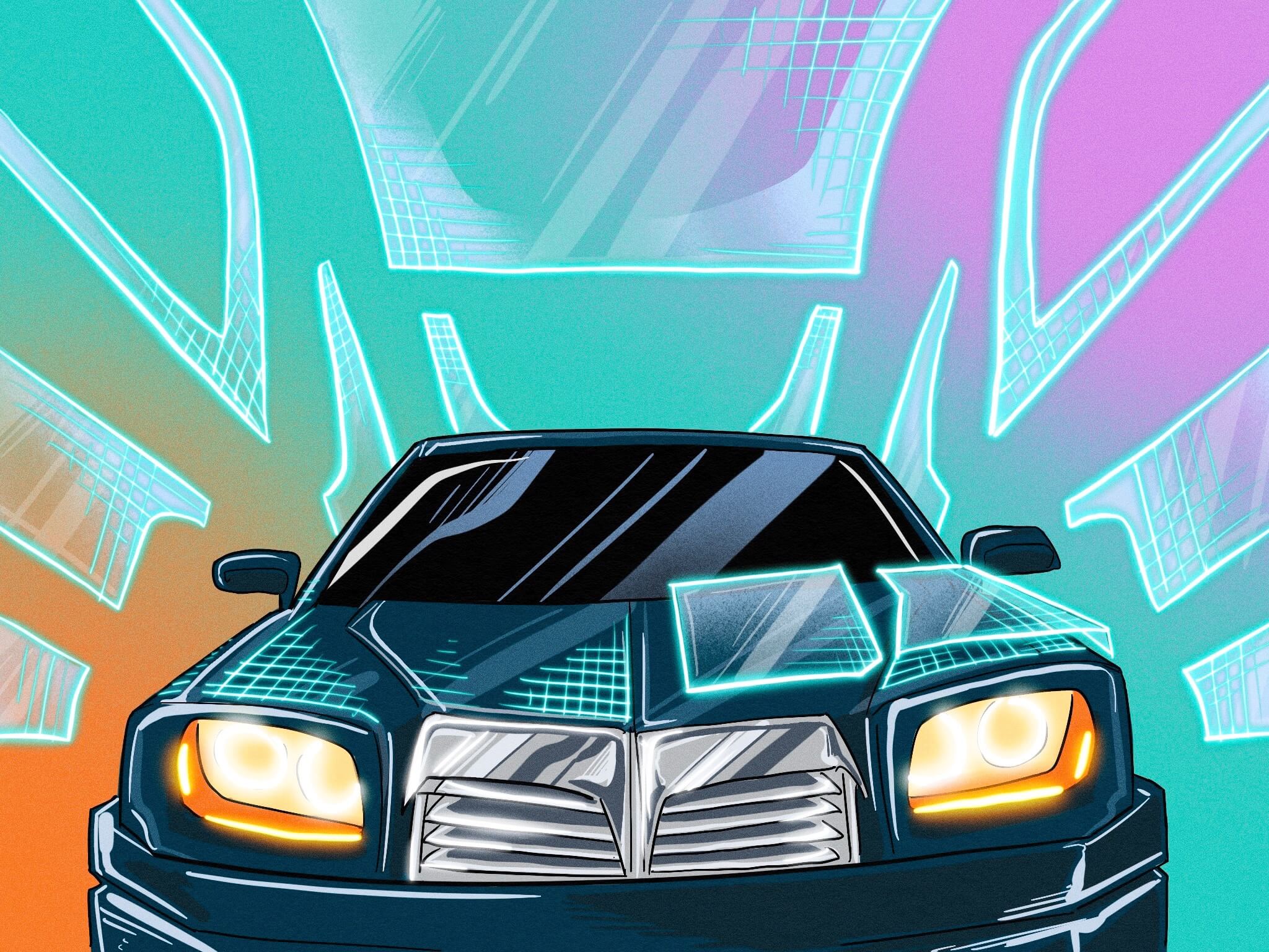 futuristic glowing car xpel inc nasdaq xpel (1)