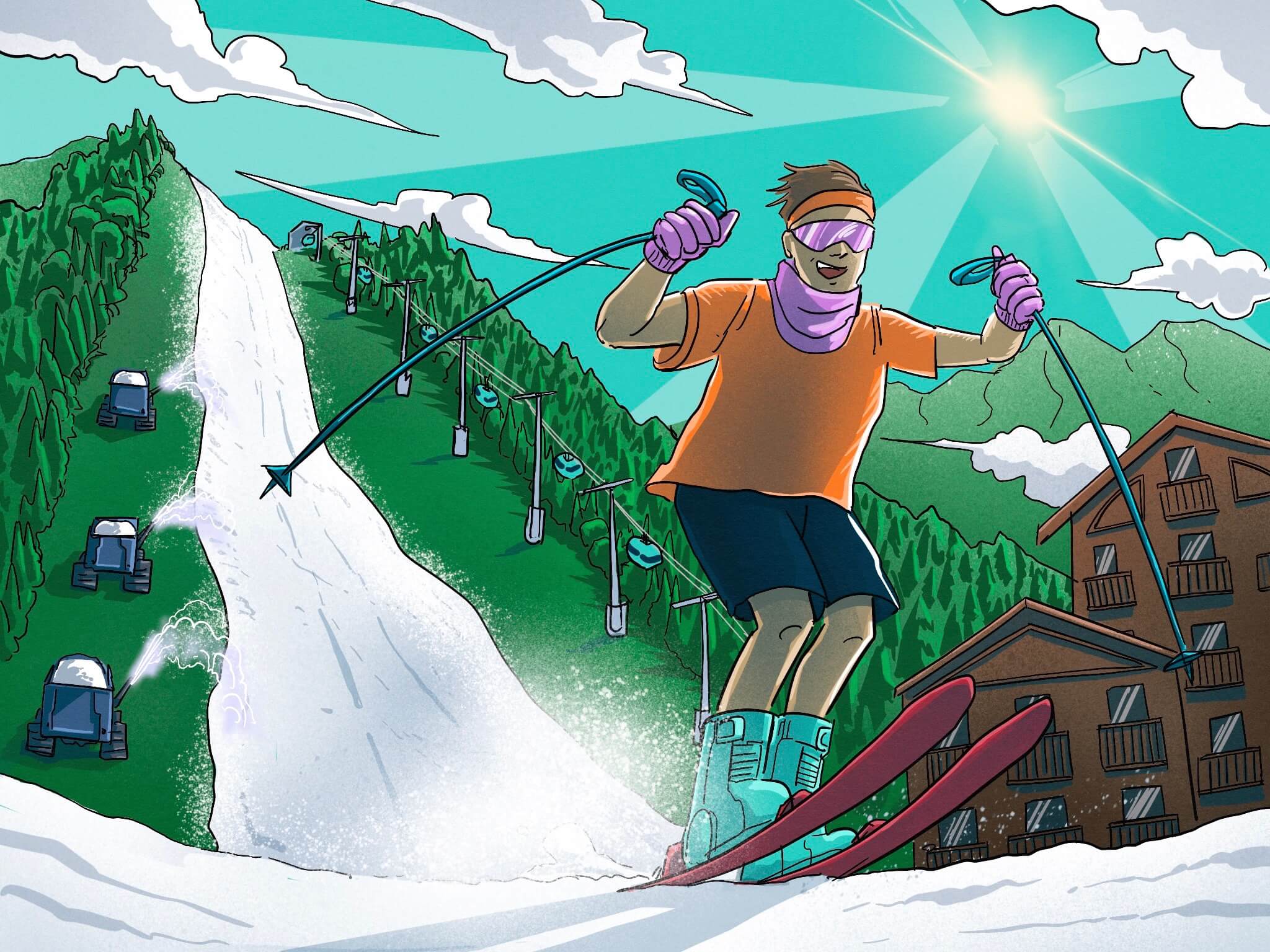 artificial snow ski resort vail resorts nyse mtn