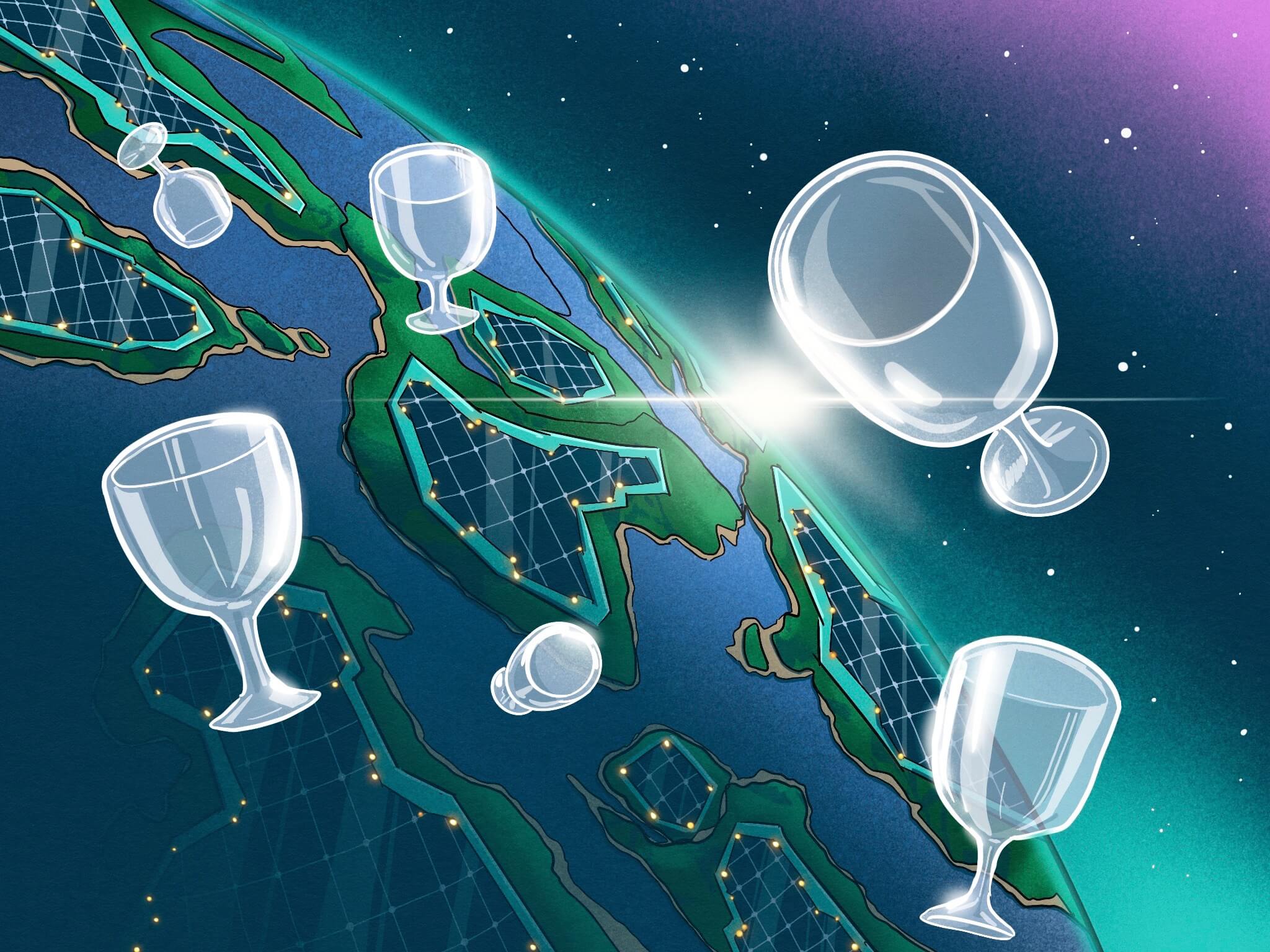 earth from space solar panels first solar nasdaq fslr